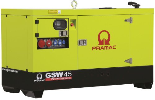 Дизельный генератор Pramac GSW 45 P в кожухе с АВР Дизельный генератор Pramac GSW 45 P в кожухе с АВР