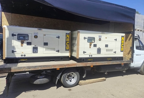 Три дизельных генератора Zeus AD50-T400R для автозаправочных станций Три дизельных генератора Zeus AD50-T400R для автозаправочных станций