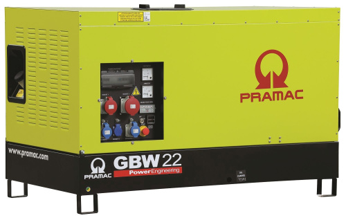 Дизельный генератор Pramac GBW 22 P 1 фаза в кожухе с АВР Дизельный генератор Pramac GBW 22 P 1 фаза в кожухе с АВР